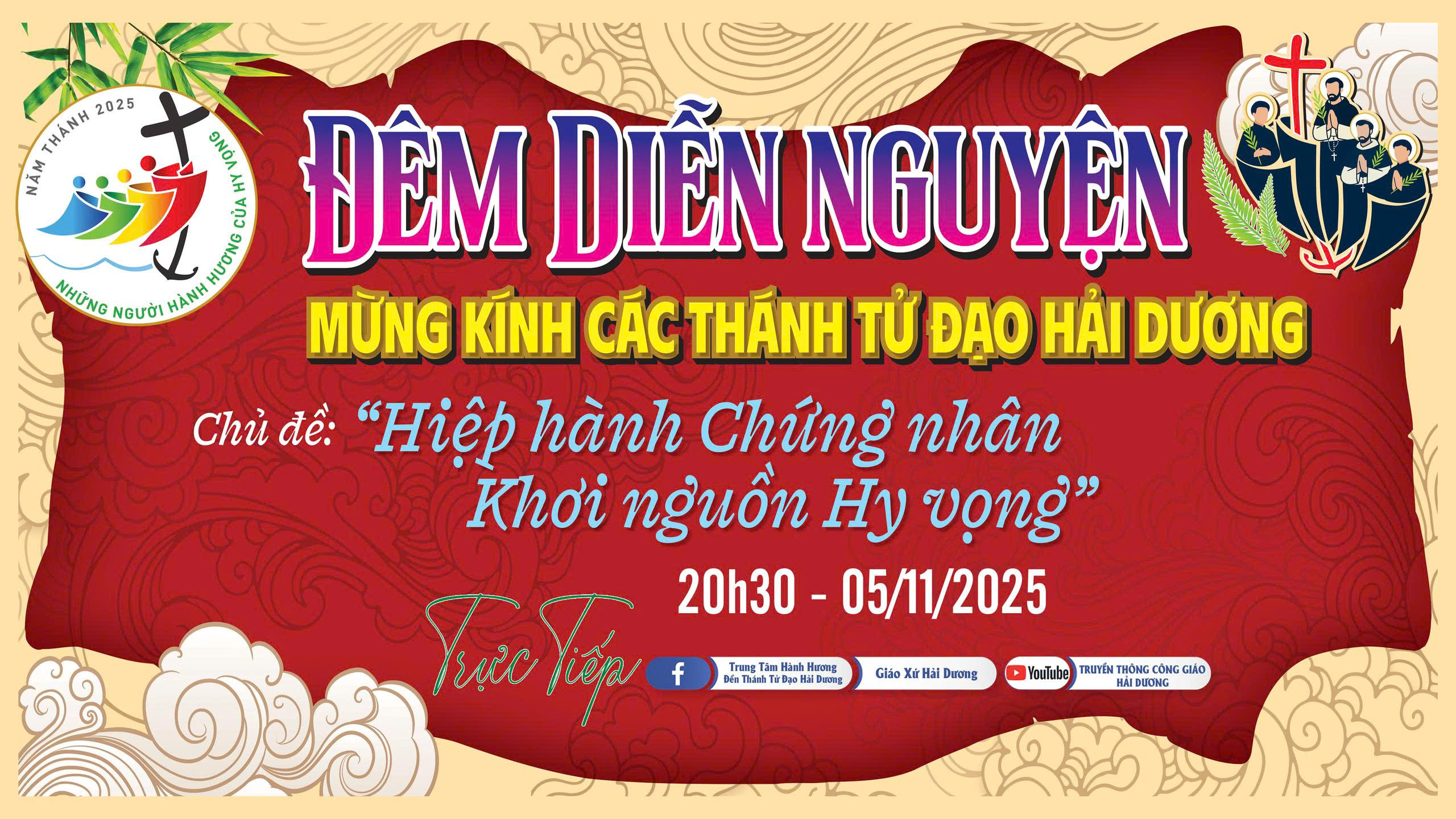 🔴TRỰC TIẾP | ĐÊM DIỄN NGUYỆN - MỪNG KÍNH CÁC THÁNH TỬ ĐẠO HẢI DƯƠNG | NGÀY 05.11.2025